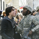 Illustration for article titled Alan Tudyk Leads The Human Resistance Against Ridiculous Alien Cleavage, In New V Stills